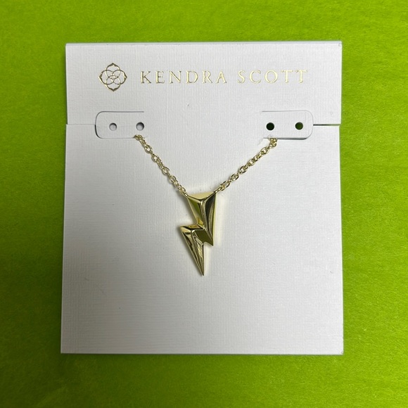 Kendra Scott Jewelry Brand New Kendra Scott Bolt Pendant Gold Poshmark